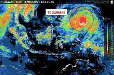 Siklon Tropis Surigae, Waspada Hujan Lebat Hingga Angin Kencang