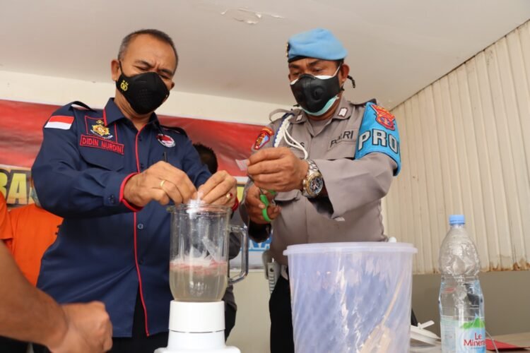 22,37 Gram Sabu Dimusnahkan Polres Berau