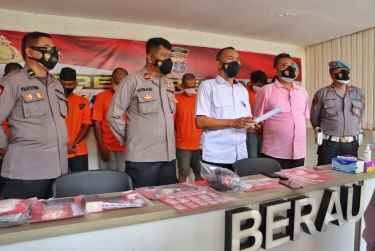 174,7 Gram dan Ribuan Butir Pil koplo Disita Polres Berau