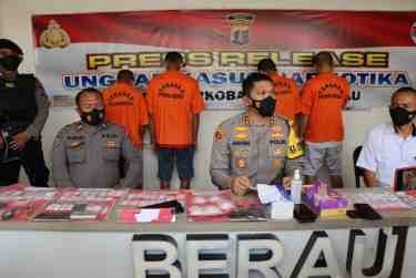 Ratusan Gram Sabu Disita Polres Berau