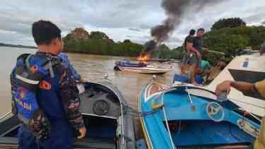 Habis Isi BBM, Speed Boat Beruang Laut Terbakar