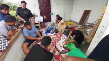 PWI Berau Potong Lima Ekor Kambing