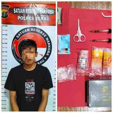 Polres Berau Amankan 11,14 Gram Sabu
