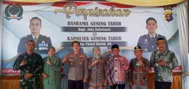 Perpisahan Danramil dan Kapolsek Gunung Tabur, Begini Kesan Pesannya Selama Menjabat