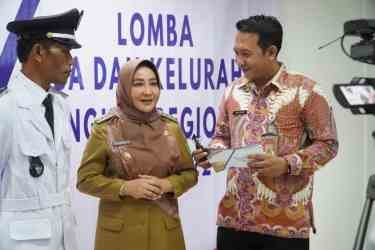 Tonjolkan SIDT dan Pengelolaan PAK Bupati Dampingi Kakam Sumber Agung Presentasi Lomba Desa Tingkat Regional III