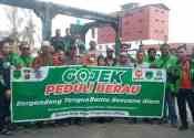 Peduli Sesama, Komunitas Gojek Berau Berikan Bantuan Untuk Korban Kebakaran