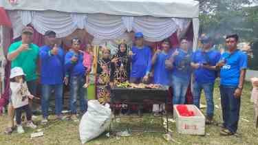 Sahabat Agus Ramaikan Kegiatan Bakar Ikan Teluk Bayur dalam Rangka Hari Jadi Kabupaten Berau ke-69