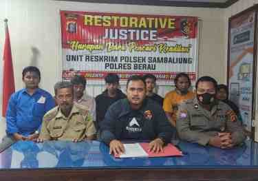 Polsek Sambaliung Gelar Restorative Justice Kasus Penganiayaan