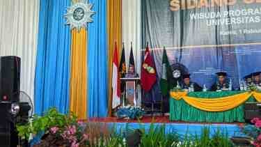 Hadiri Wisuda Program Sarjana UMB, Bupati Berau Sampaikan Ini