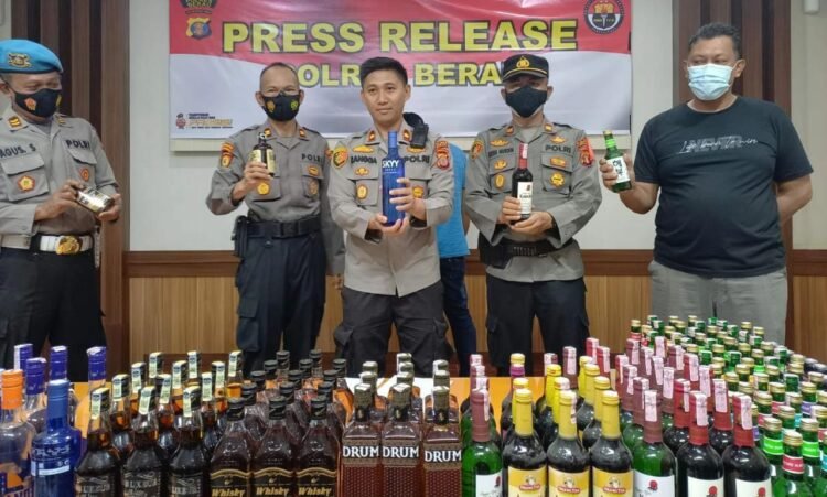 Polres Berau Ungkap Kasus Pengedaran Miras Sepanjang 2022