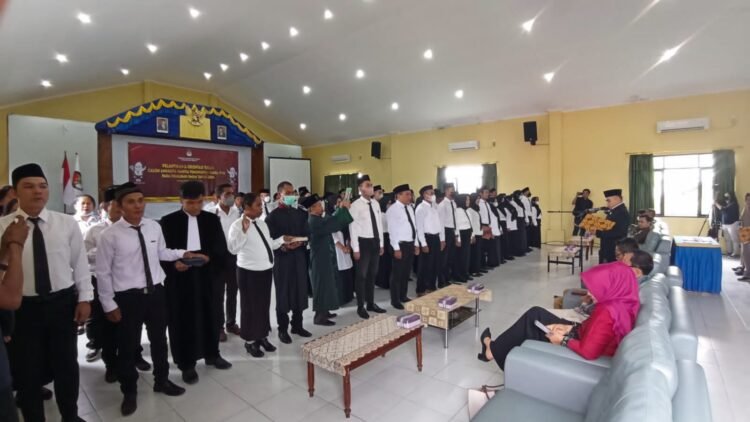 Ratusan Anggota PPS Dilantik, Diharap Bisa Memberikan Hasil Yang Sempurna