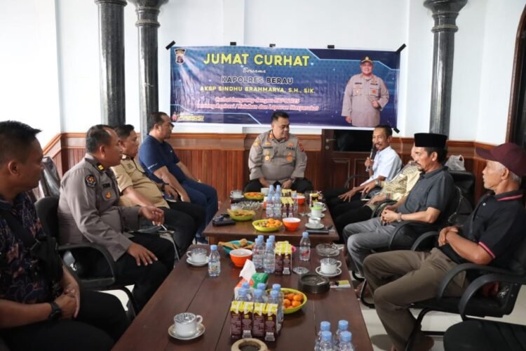 Jumat Curhat, Polres Berau Bersama Ikapakarrti Berau Sepakat Berantas Miras