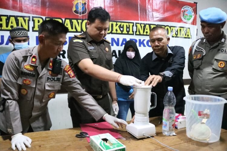 44,05 Gram Sabu Dimusnahkan