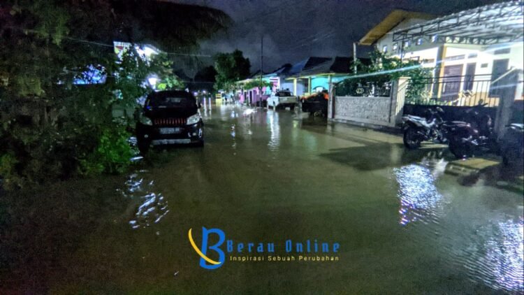 Akibat Curah Hujan Yang Tinggi, Beberapa Lokasi di Tanjung Redeb Terendam Banjir