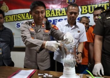 22,39 Gram Sabu Dimusnahkan