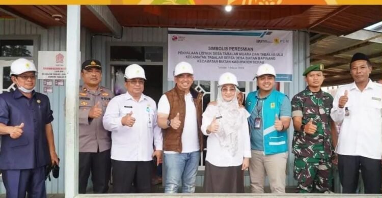 Dua Kampung di Tabalar, Nikmati Listrik