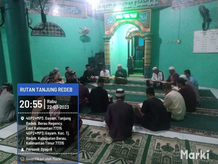 Isi Bulan Suci Ramadhan, WBP Rutan Tanjung Redeb Laksanakan Tadarus dan Sholat Tarawih