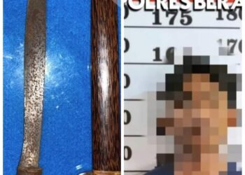 Pemuda 24 Tahun Diamankan Polsek Pulau Derawan Karena Bawa Sajam