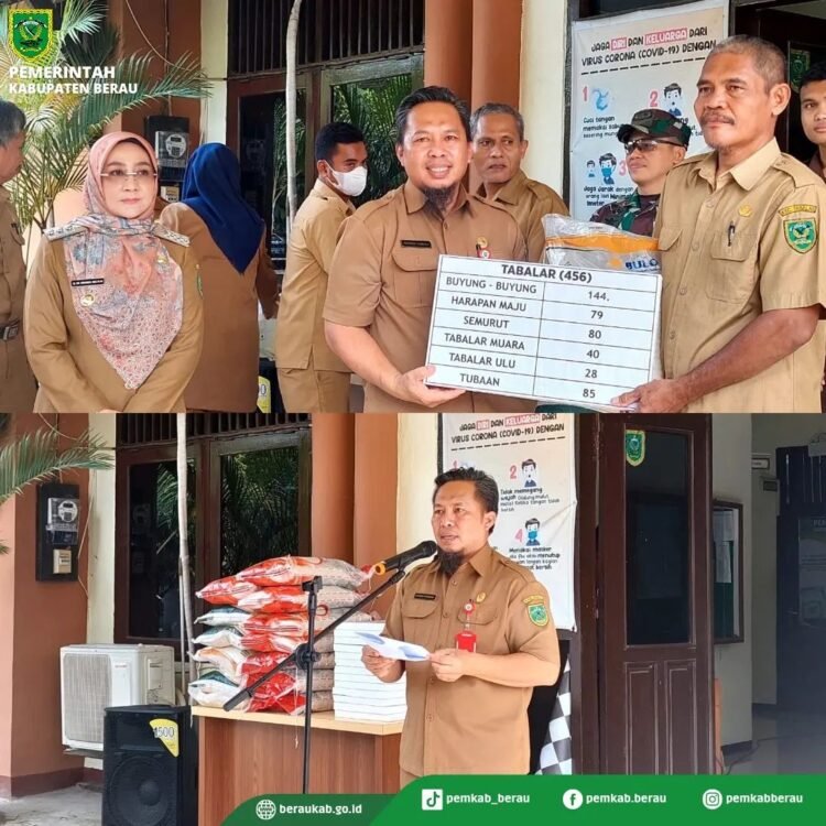 Pemkab Berau Menyalurkan Bantuan Pangan Beras Kepada 5.916 Penerima di 13 Kecamatan