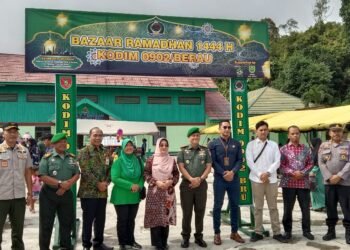 Bupati Berau Apresiasi Terhadap Bazar Murah Kodim 0902/Bru