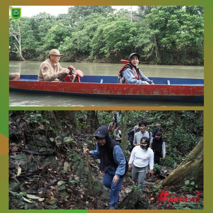 Berada di Kampung Merabu, Bupati dan Wabup Serta OPD Terkait Menjelajahi Destinasi Wisata