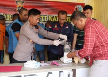 Polres Berau Musnahkan Sabu Seberat 7,11 Gram