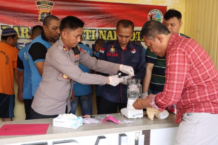 Polres Berau Musnahkan Sabu Seberat 7,11 Gram