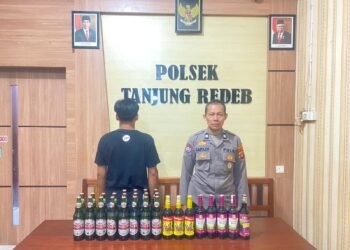 Polsek Tanjung Redeb Amankan Warga Pulau Panjang Karena Jual Miras