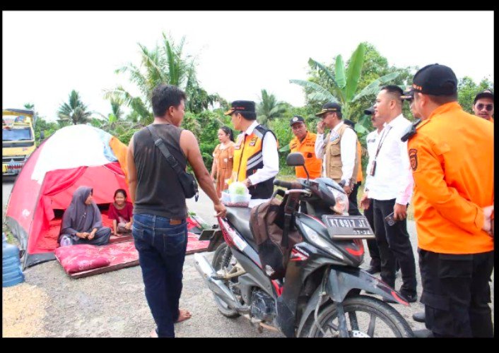 BPBD Berau Tinjau Langsung Kondisi Banjir di Tumbit Dayak