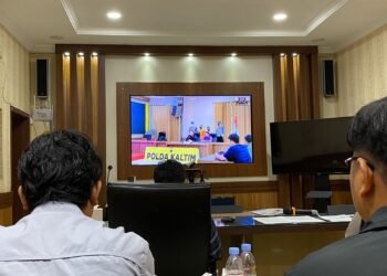 Konferensi Pers Polda Kaltim Kasus Perdagangan Orang, 2 Kasus Diungkap di Berau