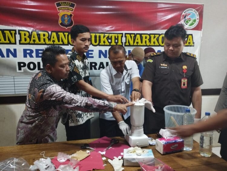 Polres Berau Musnahkan Sabu Seberat 5,95 Gram