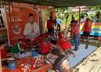 DPW Pasukan Merah TAB Berau, Potong 3 Ekor Sapi