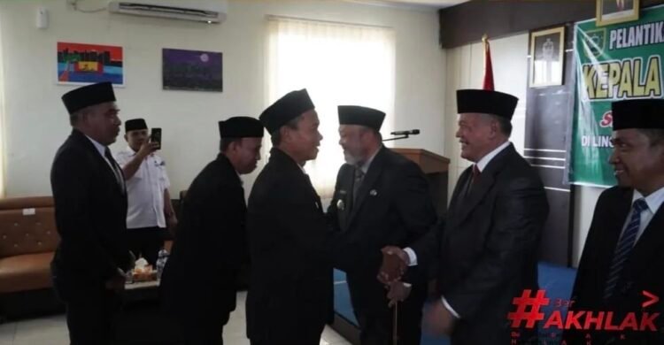 Lantik 20 Kepala Sekolah SD dan SMP, Ini Penegasan Wabup Gamalis