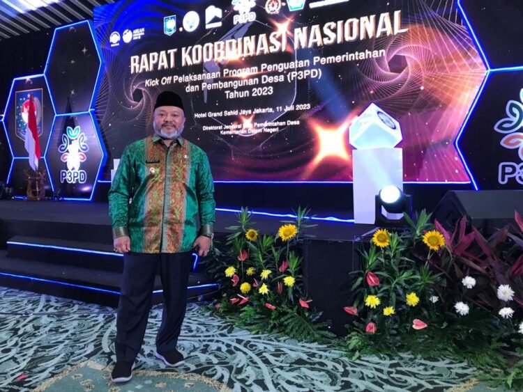 Hadiri Rakornas Program Penguatan Pemerintahan dan Pembangunan Desa, Wabup Gamalis Sebut Selangkah Lagi Kabupaten Berau Bebas Desa Tertinggal