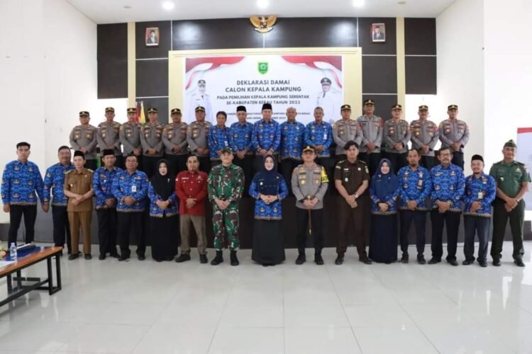 Deklarasi Damai Calon Kepala Kampung Pemilihan Serentak Kabupaten Berau 2023