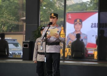 Humas Polri Gelar Pasukan Kesiapan Satgas Humas Dalam Pengamanan Pemilu 2024