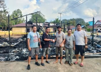 Ormas LBDH Berau Salurkan Bantuan Ke Korban Kebakaran Di Sei Bedungun