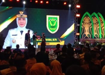 Bupati Sri Juniarsih Mas Terima Lencana Bakti Pembangunan Desa