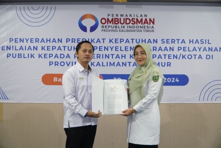 Capai Zona Hijau, Pemkab Berau Raih Penghargaan Ombudsman RI