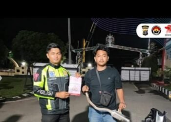 Satlantas Polres Berau Amankan 14 Unit Motor yang Gunakan Knalpot Brong