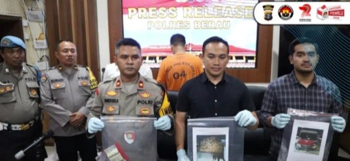 Polres Berau Ungkap Kasus Illegal Logging
