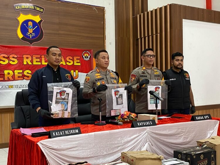 Berantas Judi dan Miras, Polres Berau Amankan Puluhan Pelaku dan Barang Bukti