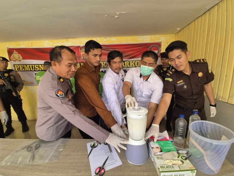 59,14 Gram Sabu Dimusnahkan