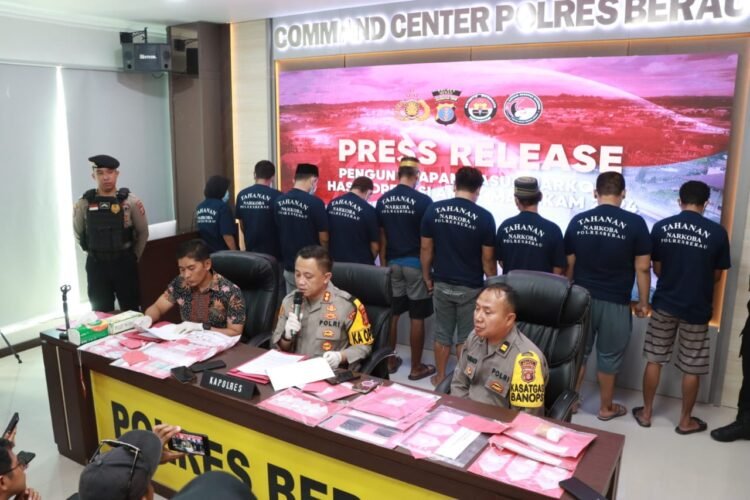 Polres Berau Ungkap 17 Kasus Penyalahgunaan Narkotika Sepanjang Operasi Antik Mahakam 2024