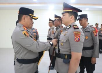 Polres Berau Gelar Sertijab Kasat Samapta, Kapolsek Gunung Tabur dan Kapolsek Segah