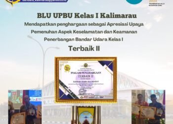 Bandara Kalimarau Raih Penghargaan Terbaik ke-2 Aspek Pemenuhan Keselamatan Dan Keamanan Penerbangan