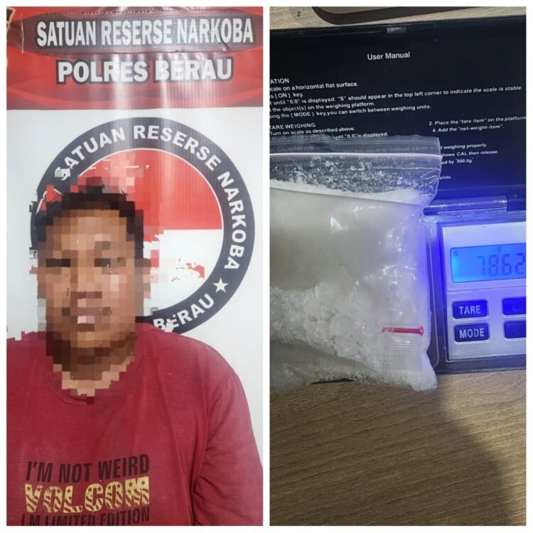 Tahun Baru, Polres Berau Ungkap Kasus Narkoba 78,64 Gram