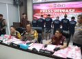 Polres Berau Rilis Ungkap 2,7 KG Sabu dan 18.640 Butir Double L