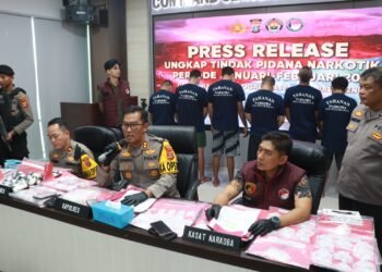 Polres Berau Rilis Ungkap 2,7 KG Sabu dan 18.640 Butir Double L