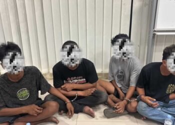 Empat Pemuda Pengeroyokan Diamankan Polisi